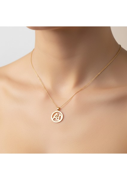 14 Ayar Altın Kolye Ucu A&d GM9973 1 gr