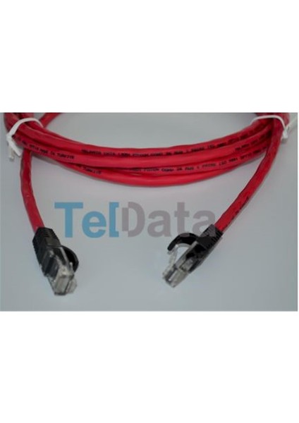Teldata TLD-050K Cat6 0.50MT Kırmızı Utp Patch Kablo