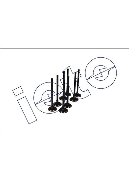 Subap Takımı 4 In + 4 Ex (Nitrasyonlu) Ford Peugeot Cıtroen DV4C 1.48V DV6C 1.6 8V Euro5 In (30.1*5. 5×95.5) Ex (27.4*5.5*95.5)