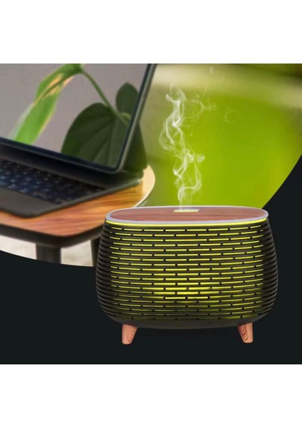 Ahşap Görünümlü Led'li Aroma Difüzör & Nemlendirici - Uyumlu Ev ve Ofis Için Atmosferik Işık fiyatları