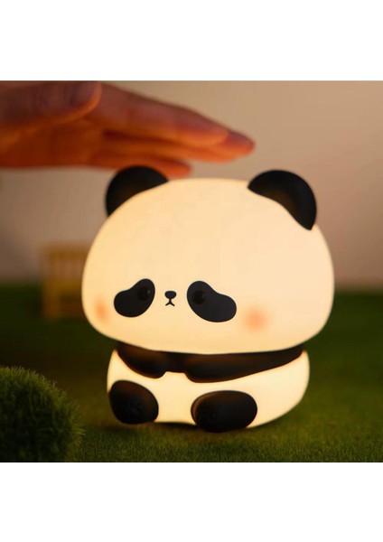 Yumuşak Silikonsevimli Panda Gece Lambası – Sevimli Panda, Dokunmatik & Sıkınca Yanan fiyatları