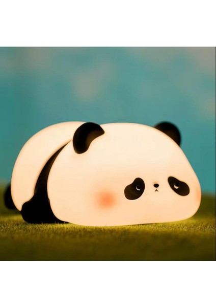Yumuşak Silikonsevimli Panda Gece Lambası – Sevimli Panda, Dokunmatik & Sıkınca Yanan indirimleri
