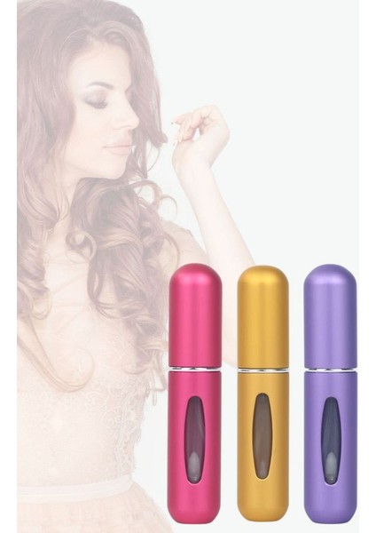 2 Adet Parfüm Şişesinden Dolabilir Yedek Cep Parfüm Şişesi Aparatı