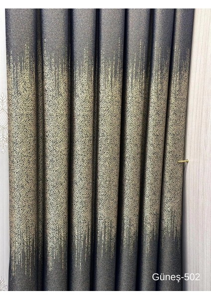 Nivemeshome Güneş FT632121 Lacivert V-502 1/3 Sık Pileli Fon Perde Apm indirimleri