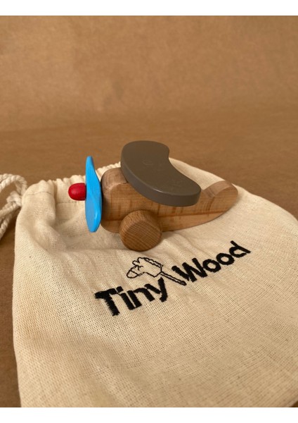 Ahşap Oyuncak Mini Uçak Eğitsel Oyuncak