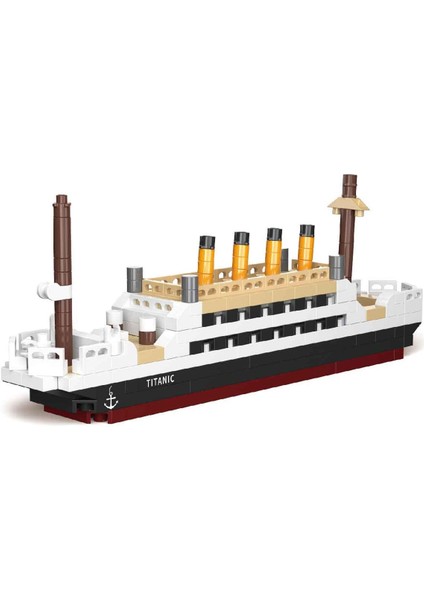 Titanic Yapım Seti 271 Parça – Mini Model 13,5 cm – Resimli Talimatlı – Yapı Oyuncak Seti