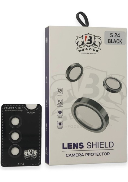 Samsung Galaxy S24 Bilvis Titan Kamera Lens - SIYAH-(5796) - BI001V-4YJND4