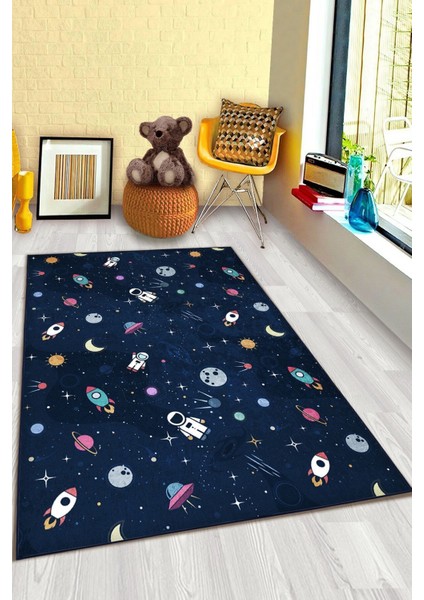 Uzaylı Astranot Çocuk Halısı