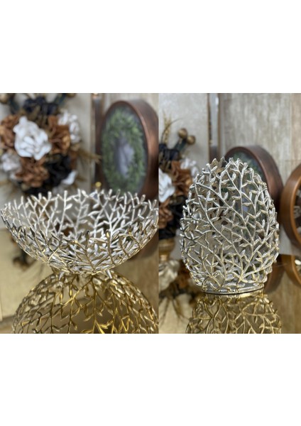 7 Parça Pirinç Gümüş Konsol Seti fiyatları