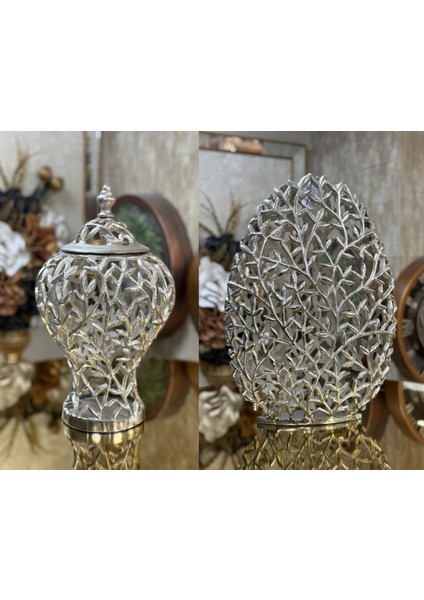 7 Parça Pirinç Gümüş Konsol Seti modelleri