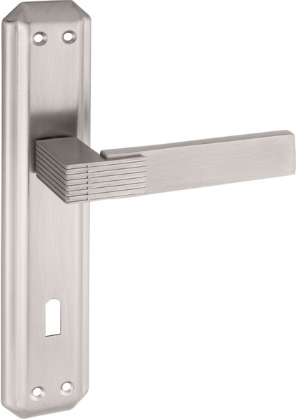 Premium Ahenk Gizem Aynalı Kapı Kolu (Oda-Wc-Yale Kilit Tipleri)(Takım) Saten