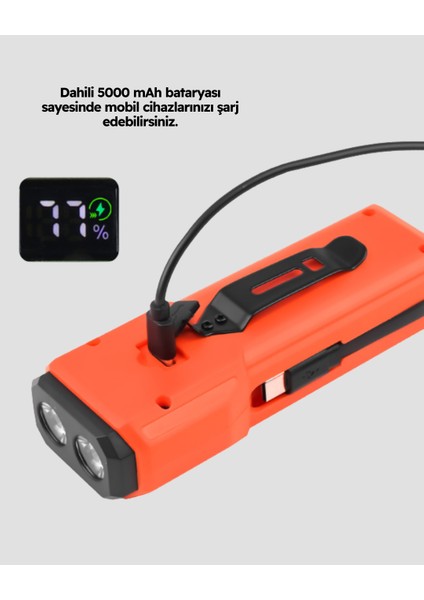 Su Geçirmez Bisiklet Işığı 5000 Mah Powerbankli Ön Far fiyatları