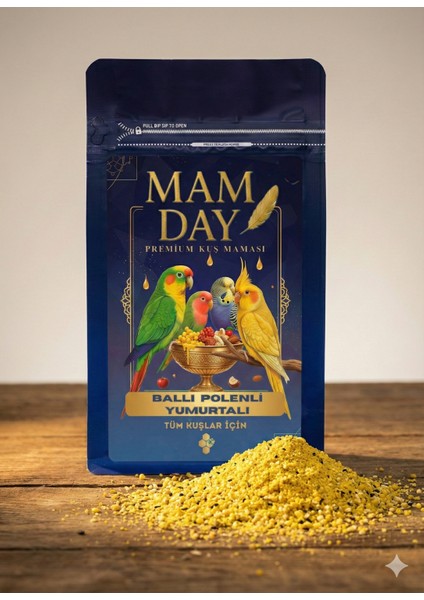 Tam Profesyonel Ballı Polenli Yumurtalı Muhabbet Kuşu , Sultan Papağanı , Kanarya Maması 1,5 Kg. fırsatları