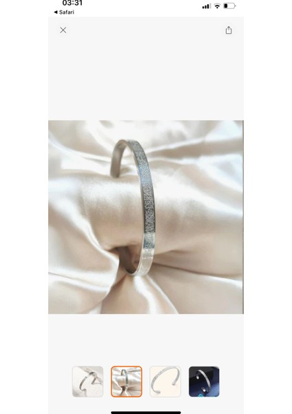 Ayetel Kürsi Silver Çelik Bileklik