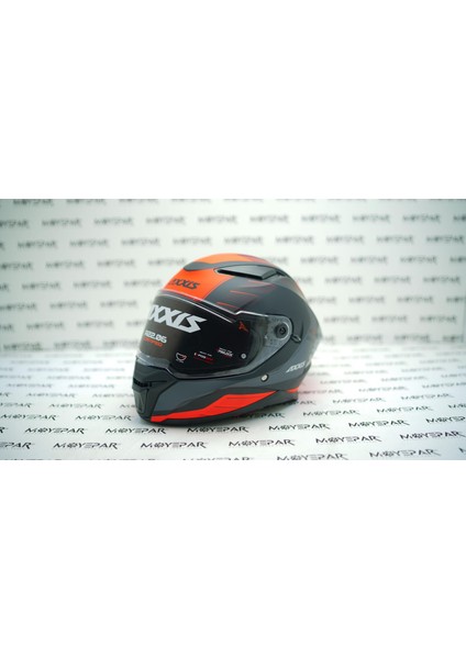 Axxıs Panther Sv Prestıge B5 Matt Fluo Red Full Face Kask