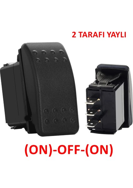 MR-134M-N7 Marin Swıtch (On)-Off-(On) 12-24V 3 Bacaklı Ledsiz
