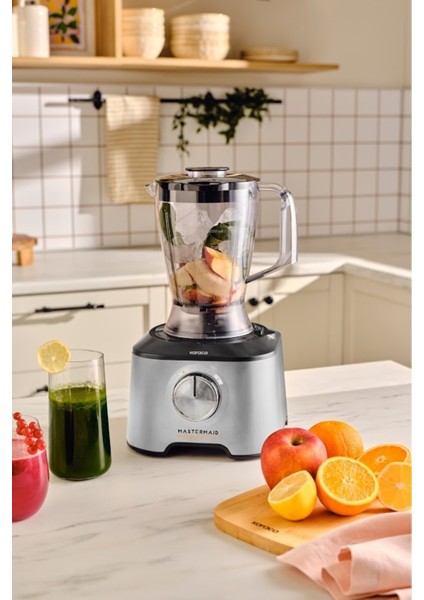 Çok Fonksiyonlu Mutfak Robotu, 2500W, 1000ML, Şık Gri Renk