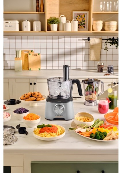 Çok Fonksiyonlu Mutfak Robotu, 2500W, 1000ML, Şık Gri Renk modelleri