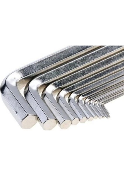 9 Parça Çelik Alyan Seti Kısa Düz Köşe Alyan Anahtar Takımı indirimleri