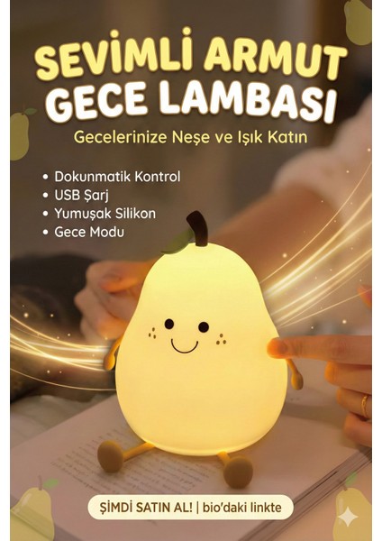 Yumuşak Silikon Gece Lambası –sevimli Koyun Dokunmatik & Sıkınca Yanan