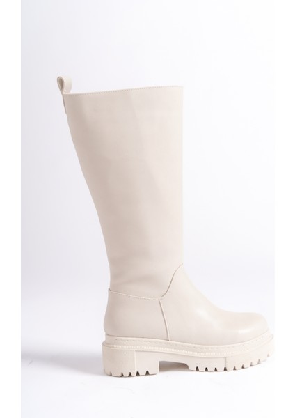 Mary Fermuarlı Ortopedik Taban Suya ve Soğuğa Dayanıklı Günlük Kışlık Kadın Çizme Kt Krem modelleri