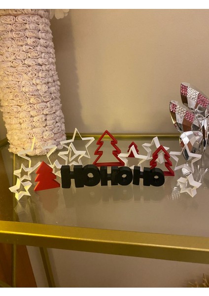 Smilechild Yılbaşı Dekorasyon Hohoho Yıldızlar ve Yılbaşı Ağaçları 17 Parça 3-6 cm fiyatları