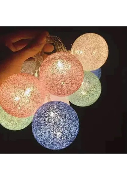 2m 10 LED Renkli Top Lamba modelleri
