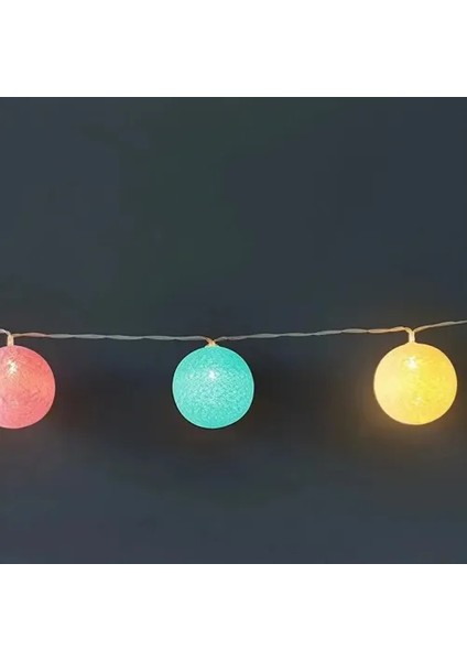2m 10 LED Renkli Top Lamba fırsatları