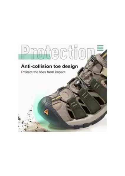 710445A Burnu Kapalı Ithal Trekking Erkek Sandalet fırsatları