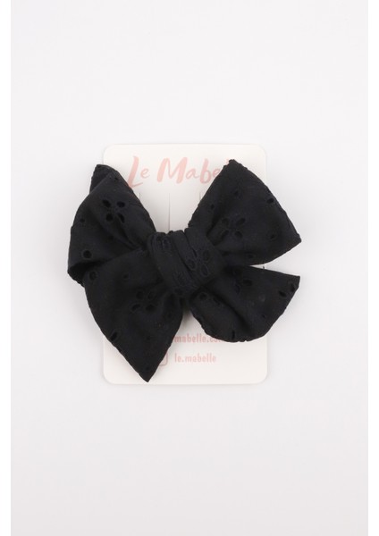 Siyah Fisto Fiyonk Kız Çocuk Klips Toka