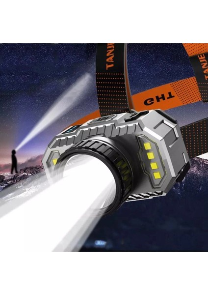 PS-010 800 Lümen Şarj Göstergeli Cob LED Usb'li Şarjlı Kafa Lambası fiyatları