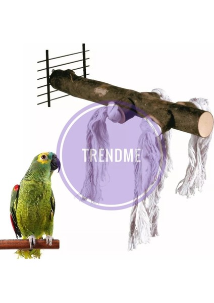 Trendme Doğal Ipli Papağan Kuş Tüneği