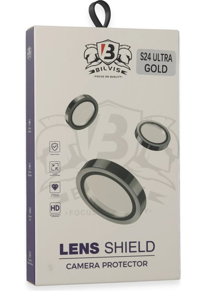 Samsung Galaxy S24 Ultra Bilvis Titan Kamera Lens - Gold modelleri