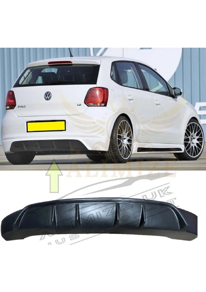 Vw Polo 6r 2009-2014 H.b Plastik Boyasız Arka Difüzör