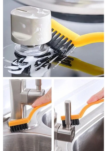 3 Lü Detaylı Temizlik Bakır,demir ve Sert Plastik Tel Fırça modelleri