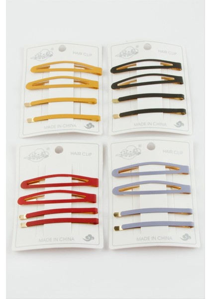 Renkli Çıtçıt Toka 4 Adet