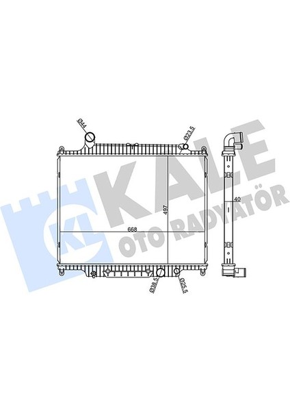 360170 Motor Su Radyatoru 368DT Range Rover Sport I L320 Range Rover 3 Vogue L322 06>12 PCC500300