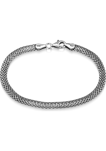 925 Ayar Gümüş Klasik Balık Sırtı Işlemeli Zincir Model Erkek Bileklik fiyatları