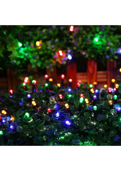 Solar Güneş Enerjili Dış Bahçe 8 Modlu 10 Metre 120 LED Dekoratif Aydınlatma modelleri