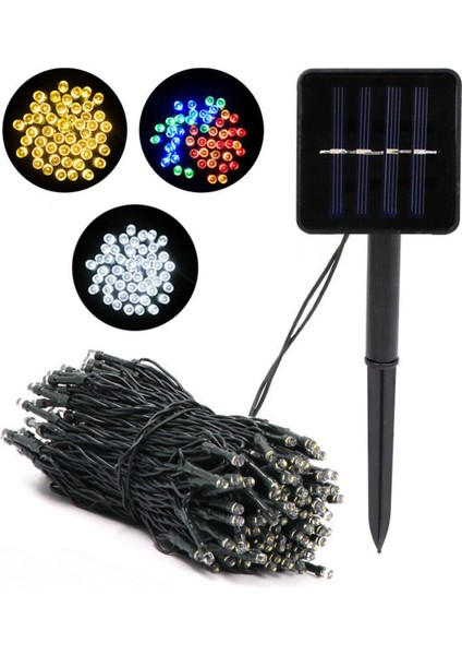 Solar Güneş Enerjili Dış Bahçe 8 Modlu 10 Metre 120 LED Dekoratif Aydınlatma fırsatları