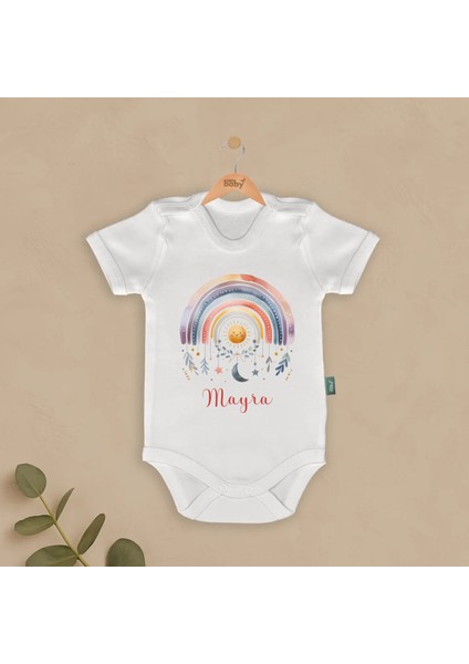 Isimli Bebek Body & Zıbın Gökkuşağı Temalı fiyatları