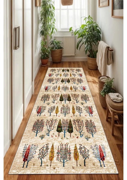 Yüksek Kaliteli Çok Renkli Kaymaz Taban Kalın Dokulu Halı ve Yolluk Seti modelleri