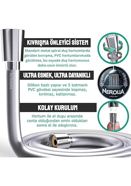 - Pvc Duş Hortumu/banyo Spirali (150CM) fırsatları