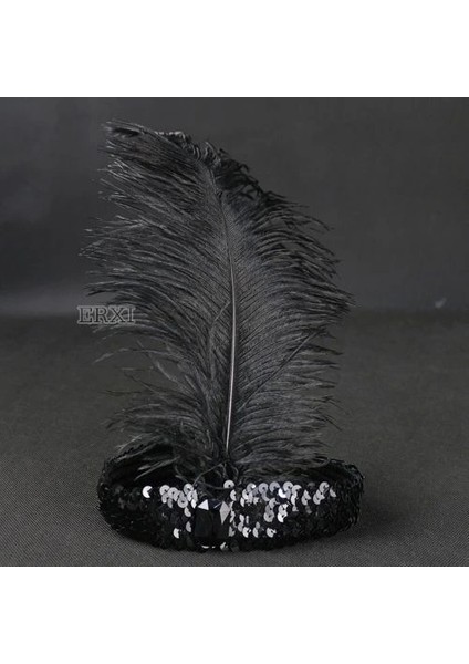 Buğz Yılbaşı Saç Tüyü Saç Bandı Siyah Renk modelleri