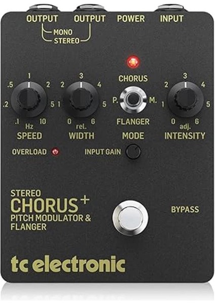 T.c Stereo Chorus Flanger Pedal Scf Altın, Siyah