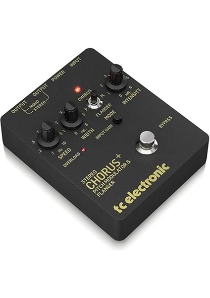 T.c Stereo Chorus Flanger Pedal Scf Altın, Siyah