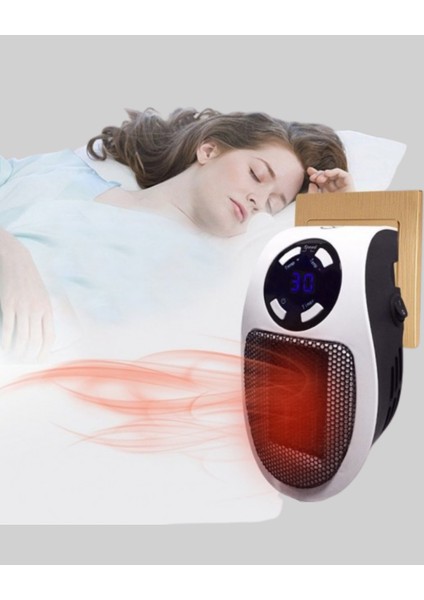 Priz Tipi Mini Isıtıcı LED Ekran Ayarlı Sıcaklık Zamanlayıcı fiyatları