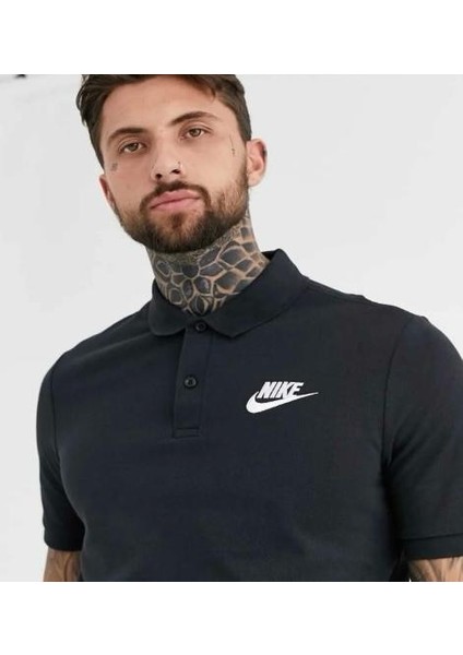 Club Erkek Polo Üstt Shırt Siyah(Geniş Kalıp 1 Beden Küçük Alınız)