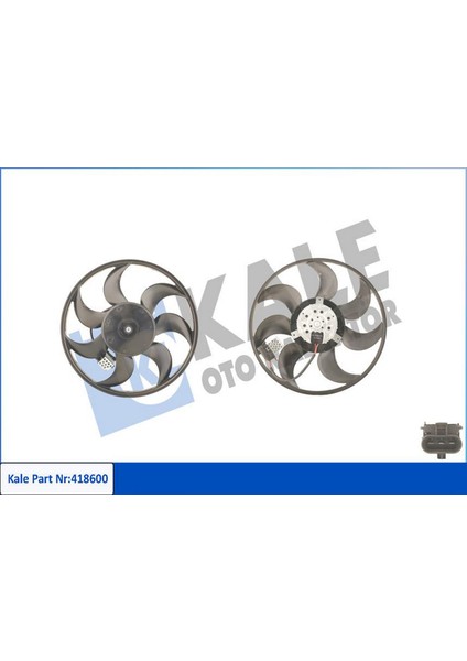 Fan Motoru Pervaneli Opel Astra H 04 Zafira 05 250W-390MM Almla