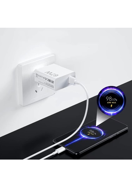 ⚡ 67W Hızlı Şarj Adaptörü + Type-C Kablosu | Süper Hızlı Şarj Cihazı 1 Metre fırsatları